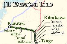 MAP OF KUSATSU LINE