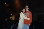 Chris and Rikki at rehearsal for Annie Get Your Gun 1998