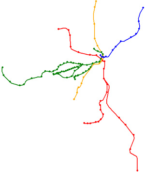 Subway Lines and Stops