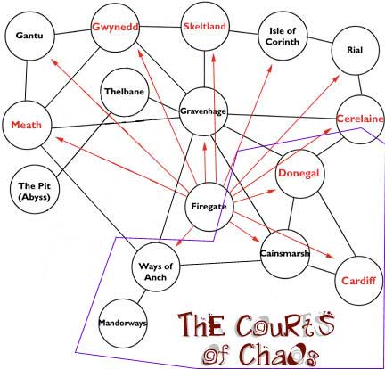 Map of the 
Courts of Chaos
