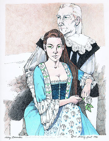 Portrait of Ariana and her husband, Lucien Vetch