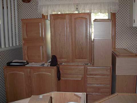 Pile of cabinets