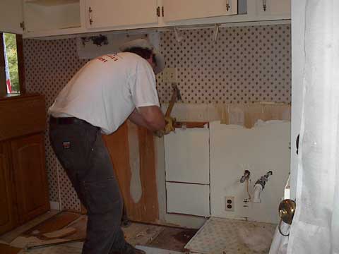 Removing cabinets