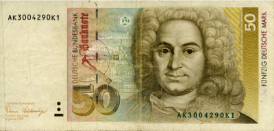 Neumann on 50 Deutsche Marks