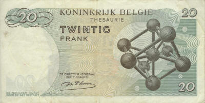 Atomium, 20 Belgian Francs
