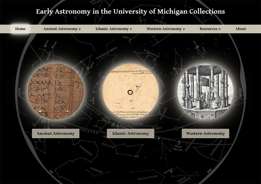 Early Astronomy in the University of Michigan Collections