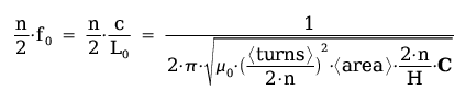 <<resonant inductance formula>>