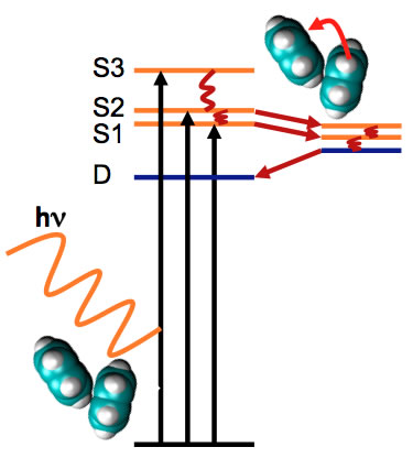 Singlet fission mechanism