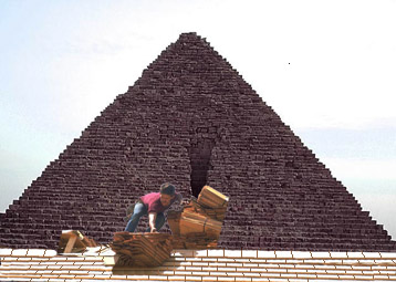 ancient pyramid cedar shingle