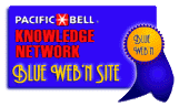 Pacific Bell Blue Web'n Site award
