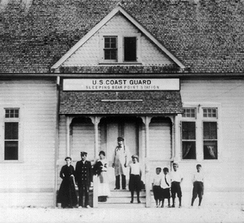 At the Sleeping Bear Point Coast Guard Station in 1916