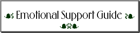 EMOTIONAL SUPPORT GUIDE